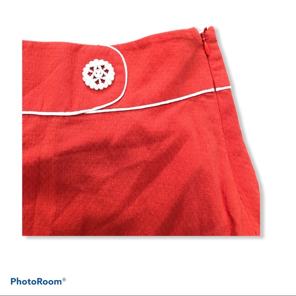 ANTHRO Floreat Walled City Skirt Crochet Lace sz 6 - Picture 2 of 10